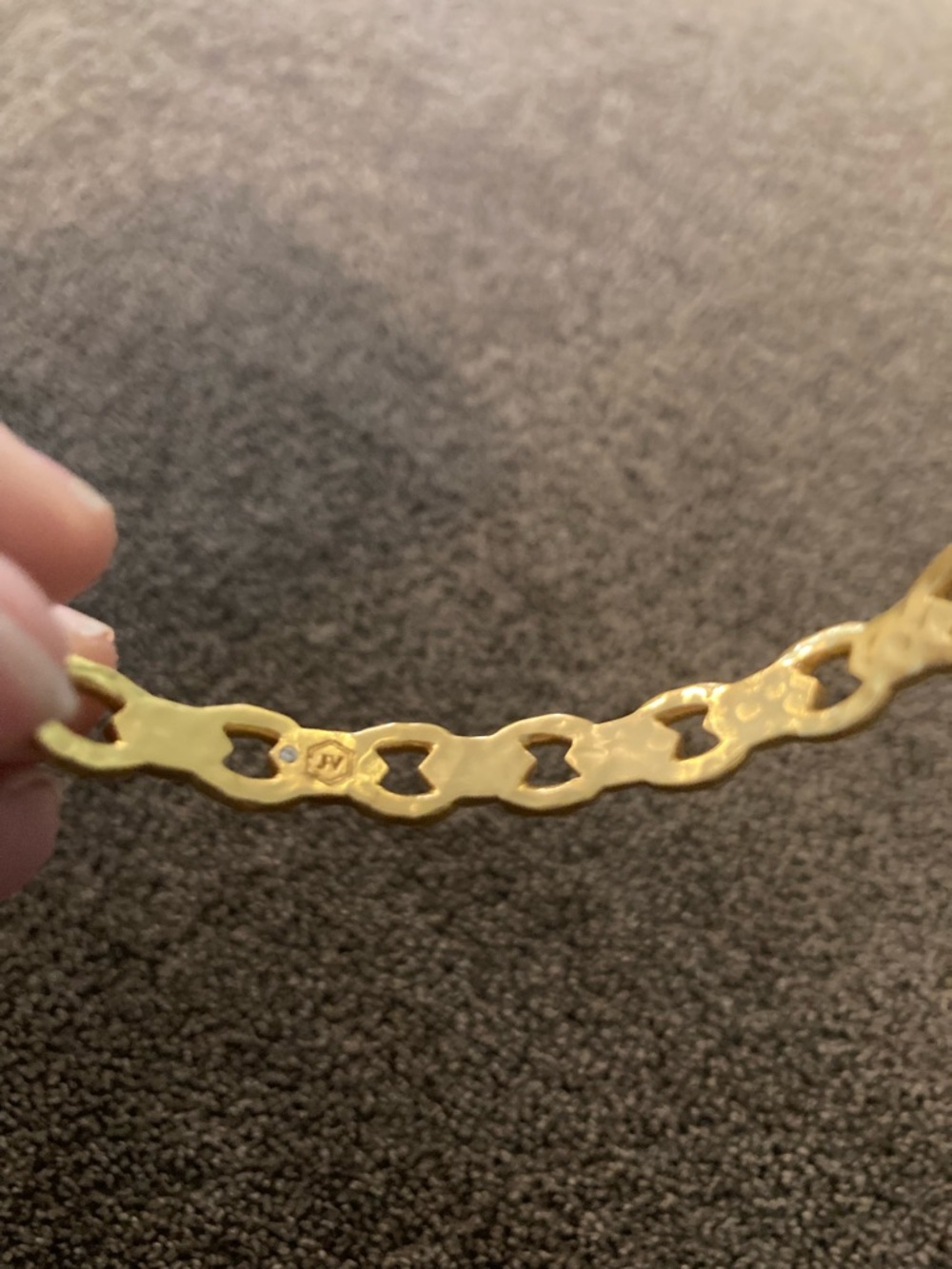 Julie Vos Gold Link bangle Bracelet. - Picture 3 of 7